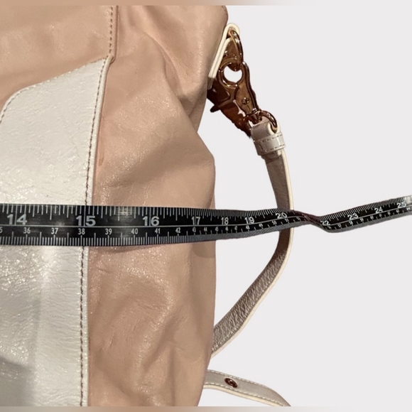 Badgley Mischka pink two- toned handbag - Picture 6 of 12